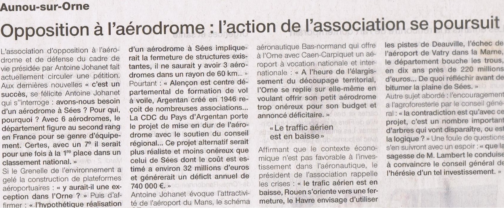 Article du 30/10/2010